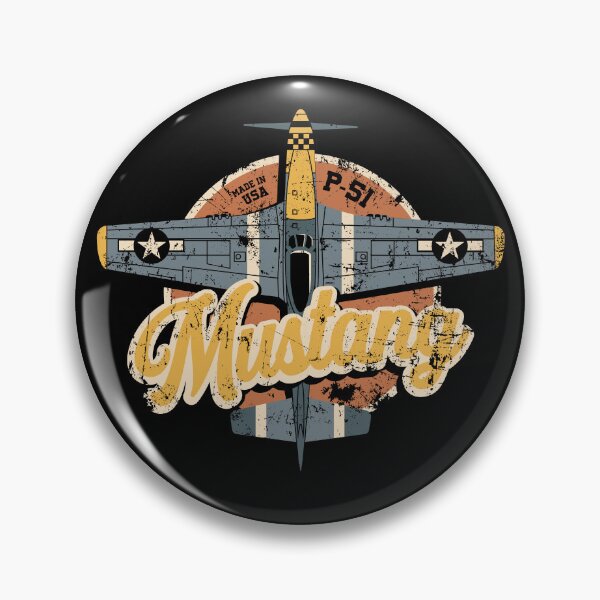 Artikelvorschau, Vintage P51 Mustang USAAF WW2 Kampfflugzeug entworfen und verkauft von SilverfireArt.