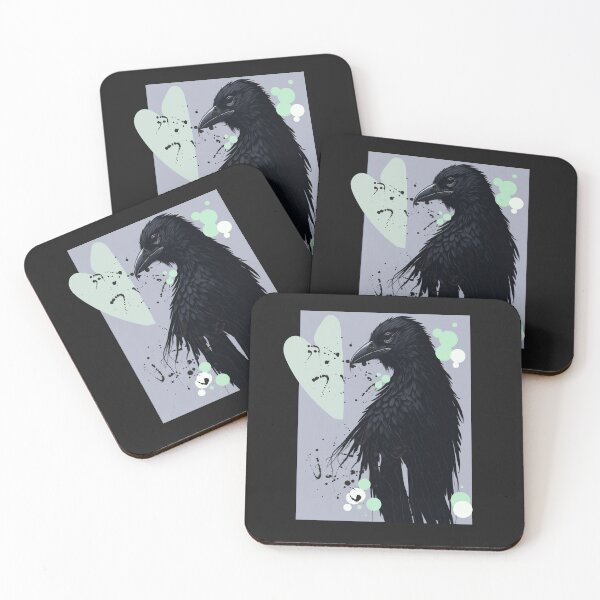 Item preview, Black Kolk Raven Nordic Myth designed and sold by Ecmoprints.