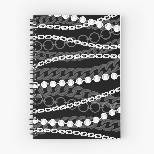 Item preview, Chains Pattern Black and White designed and sold by Katie Atkin.