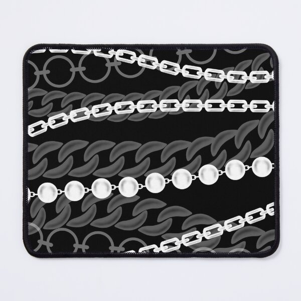 Item preview, Chains Pattern Black and White designed and sold by Katie Atkin.