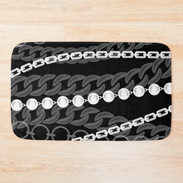 Item preview, Chains Pattern Black and White designed and sold by Katie Atkin.