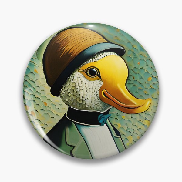 Item preview, Wings of Charm: Suave Gentleman Duck Print designed and sold by Neo-Figur3.