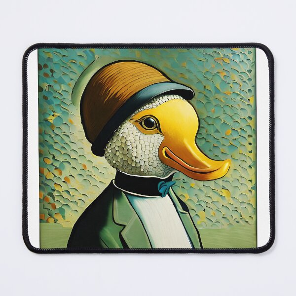 Item preview, Wings of Charm: Suave Gentleman Duck Print designed and sold by Neo-Figur3.