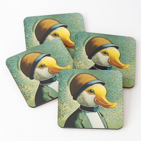 Item preview, Wings of Charm: Suave Gentleman Duck Print designed and sold by Neo-Figur3.