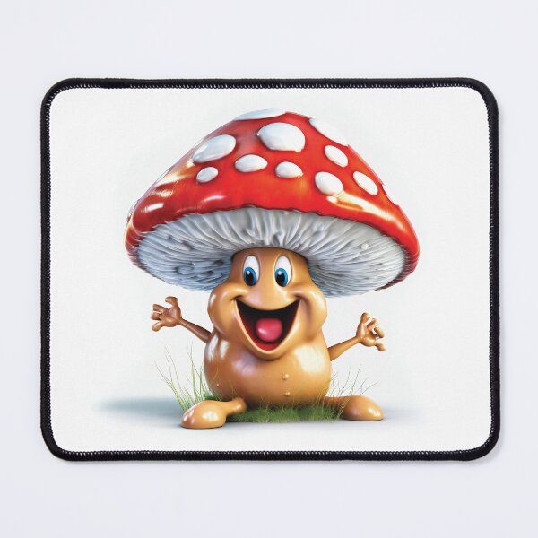 Item preview, Laughing Funny Cartoon Mushroom designed and sold by AdrianGrosu.