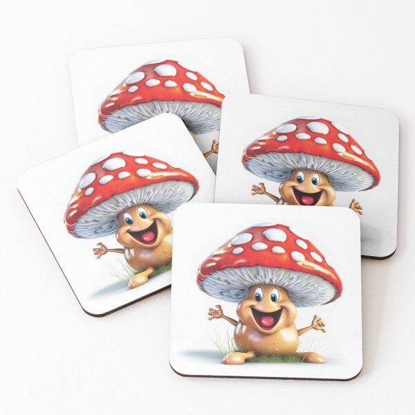 Item preview, Laughing Funny Cartoon Mushroom designed and sold by AdrianGrosu.