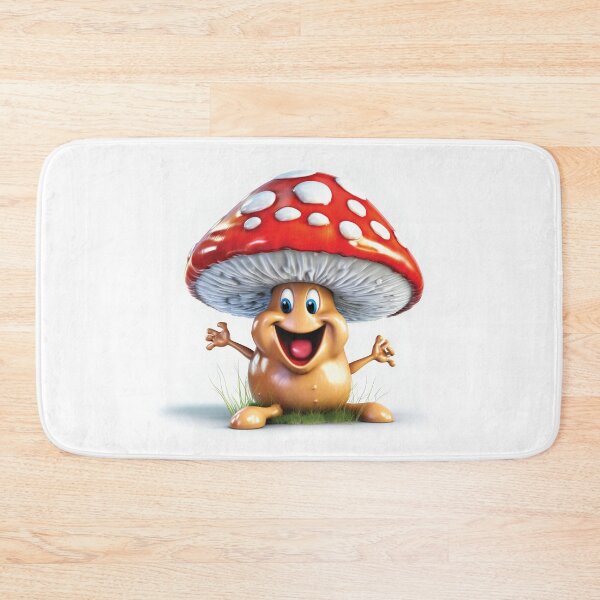 Item preview, Laughing Funny Cartoon Mushroom designed and sold by AdrianGrosu.