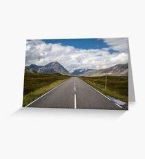 The Road to Glencoe, Scotland Greeting Card