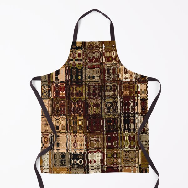 Item preview, Artistic and Creative Abstract Square and Tile Intricate Design Pattern in Brown designed and sold by Trevor Hirst.