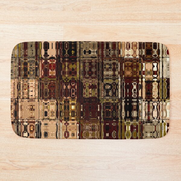 Item preview, Artistic and Creative Abstract Square and Tile Intricate Design Pattern in Brown designed and sold by Trevor Hirst.