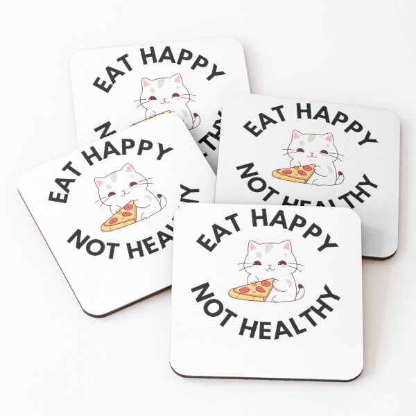 Item preview, eat happy not healthy designed and sold by VATAMAN-2.
