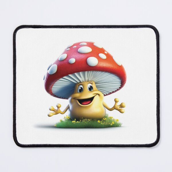 Item preview, Laughing Funny Cartoon Mushroom designed and sold by AdrianGrosu.