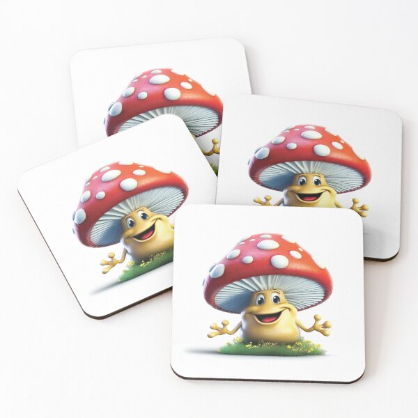 Item preview, Laughing Funny Cartoon Mushroom designed and sold by AdrianGrosu.