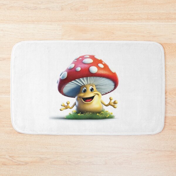 Item preview, Laughing Funny Cartoon Mushroom designed and sold by AdrianGrosu.