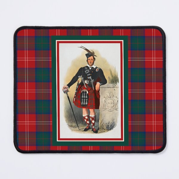 Item preview, Clan Chisholm Vintage Portrait Tartan Border designed and sold by plaidwerx.