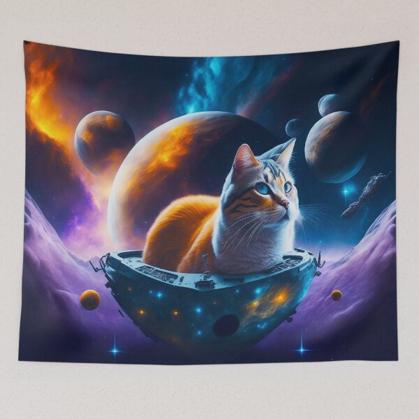 Item preview, Cosmic space cat puzzle designed and sold by ZenStickConcept.