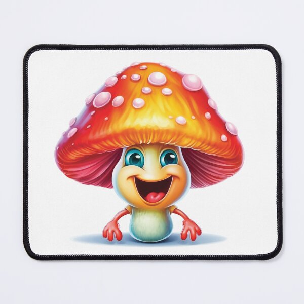 Item preview, Laughing Funny Cartoon Mushroom designed and sold by AdrianGrosu.