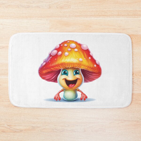 Item preview, Laughing Funny Cartoon Mushroom designed and sold by AdrianGrosu.