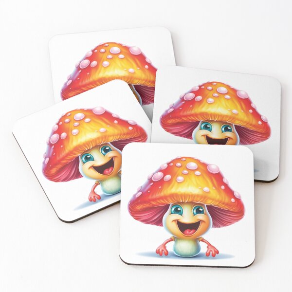 Item preview, Laughing Funny Cartoon Mushroom designed and sold by AdrianGrosu.