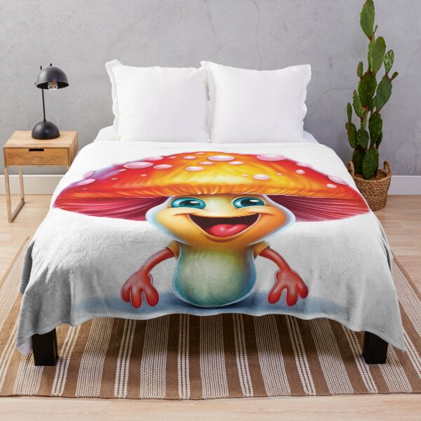 Item preview, Laughing Funny Cartoon Mushroom designed and sold by AdrianGrosu.