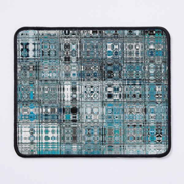Item preview, Artistic and Creative Abstract Square and Tile Intricate Design Pattern in Blue designed and sold by Trevor Hirst.