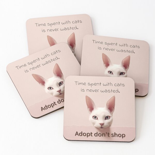Item preview, cat  adopt don't shop  designed and sold by MichaAI.