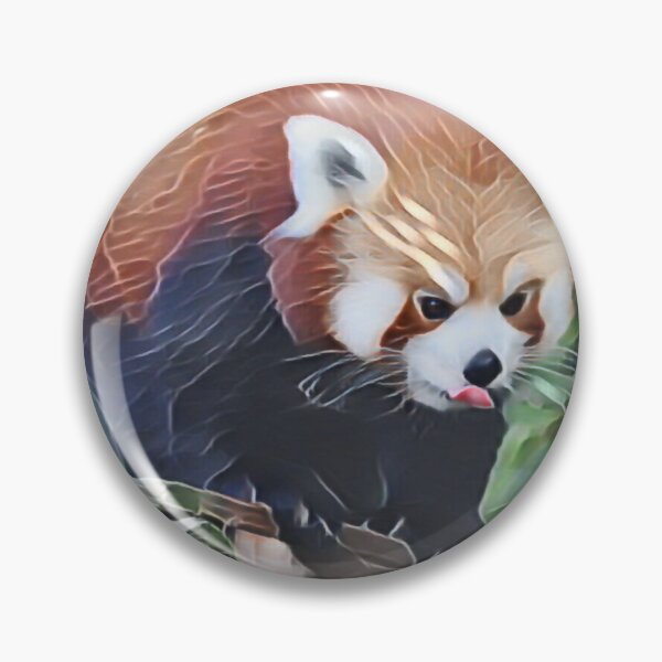Item preview, Red Panda Cheek In Gemstone designed and sold by Fearless-Fox.