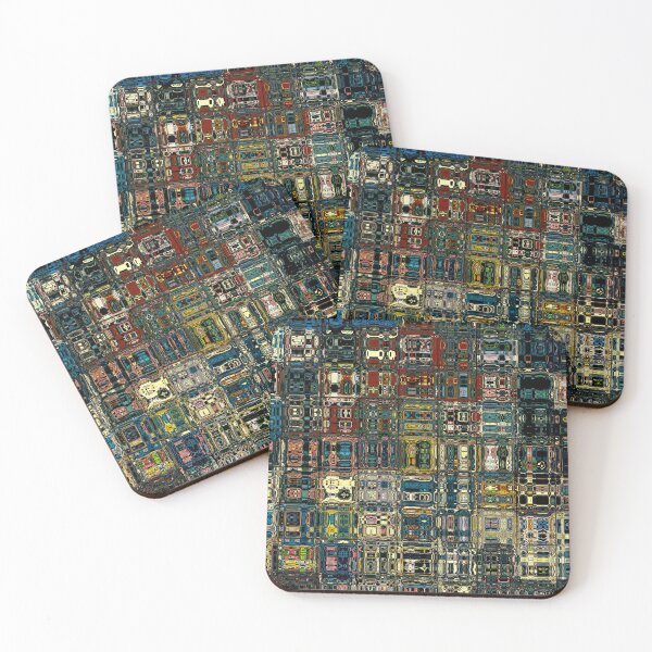 Item preview, Colorful Artistic and Creative Abstract Square and Tile Intricate Design Pattern designed and sold by Trevor Hirst.