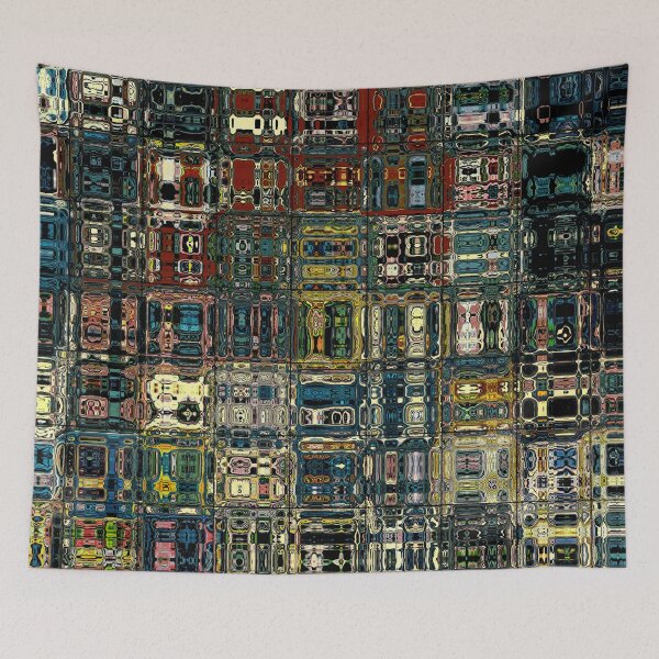 Item preview, Colorful Artistic and Creative Abstract Square and Tile Intricate Design Pattern designed and sold by Trevor Hirst.