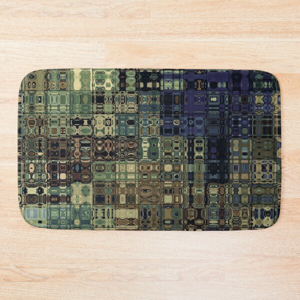 Item preview, Artistic and Creative Abstract Square and Tile Intricate Design Pattern in Green designed and sold by Trevor Hirst.