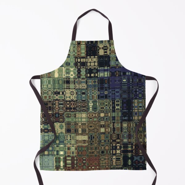 Item preview, Artistic and Creative Abstract Square and Tile Intricate Design Pattern in Green designed and sold by Trevor Hirst.