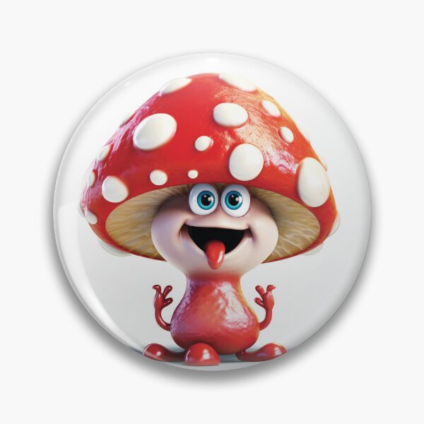 Item preview, Laughing Funny Cartoon Mushroom designed and sold by AdrianGrosu.