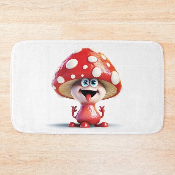 Item preview, Laughing Funny Cartoon Mushroom designed and sold by AdrianGrosu.