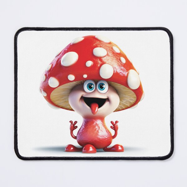 Item preview, Laughing Funny Cartoon Mushroom designed and sold by AdrianGrosu.