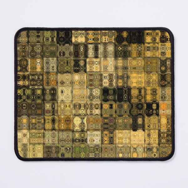 Item preview, Artistic and Creative Abstract Square and Tile Intricate Design Pattern in Gold designed and sold by Trevor Hirst.