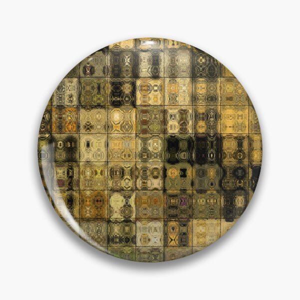 Item preview, Artistic and Creative Abstract Square and Tile Intricate Design Pattern in Gold designed and sold by Trevor Hirst.