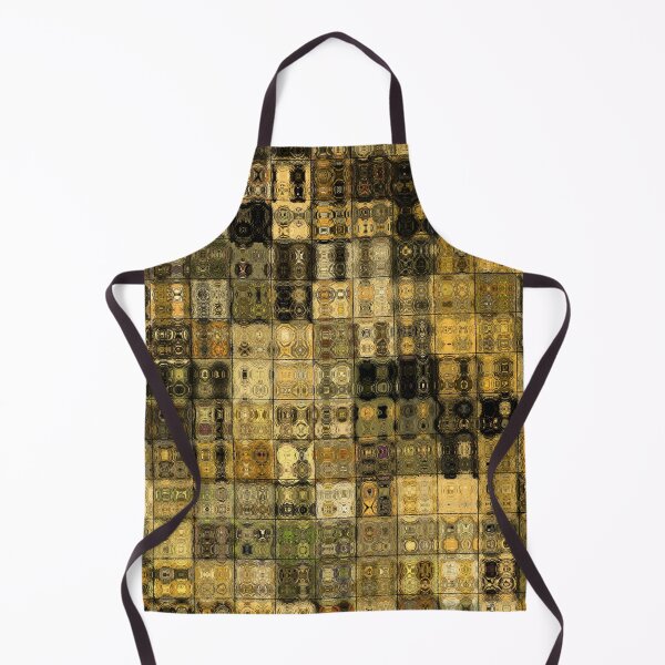 Item preview, Artistic and Creative Abstract Square and Tile Intricate Design Pattern in Gold designed and sold by Trevor Hirst.