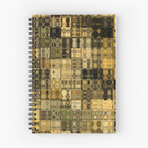 Item preview, Artistic and Creative Abstract Square and Tile Intricate Design Pattern in Gold designed and sold by Trevor Hirst.