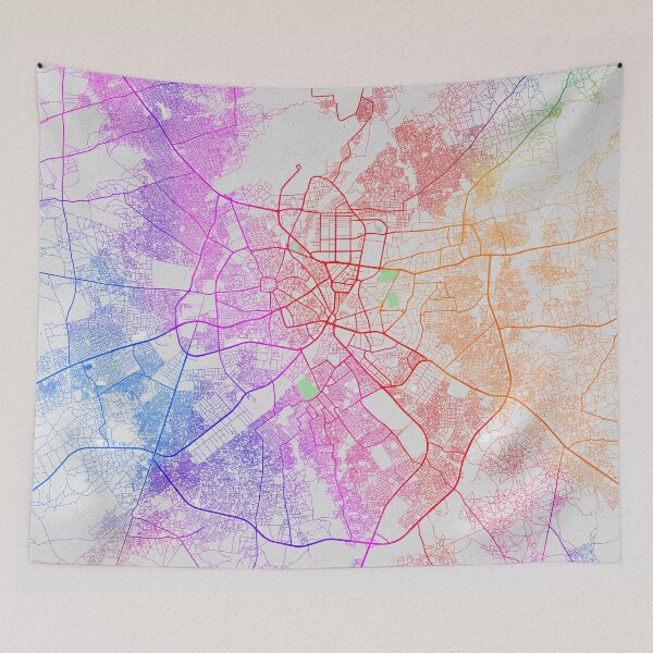 Item preview, Kano City Map of Nigeria - Colorful designed and sold by deMAP.