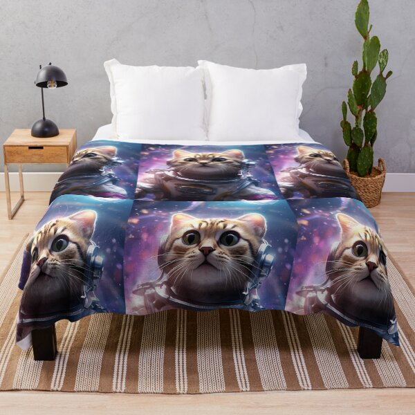 Item preview, Purrfectly Cosmic: A Feline Astronaut in Outer Space designed and sold by DreamBlazeStu.