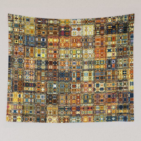 Item preview, Colorful Artistic and Creative Abstract Square and Tile Intricate Design Pattern designed and sold by Trevor Hirst.