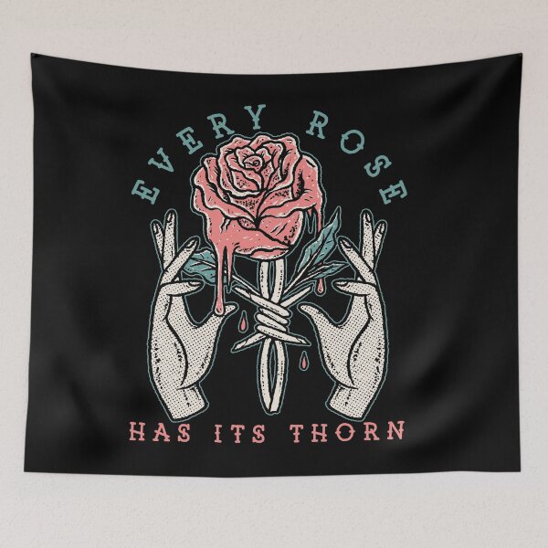 Item preview, Every Rose Has Its Thorn, Old School, Neo Traditional, Rose / Barbed Wire Tattoo designed and sold by Proverbial Wisdom Design.