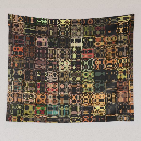 Item preview, Colorful Artistic and Creative Abstract Square and Tile Intricate Design Pattern designed and sold by Trevor Hirst.