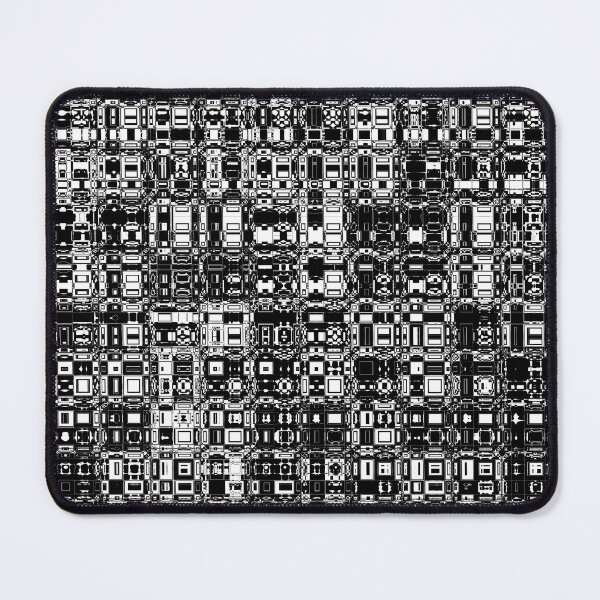 Item preview, Black and White Artistic and Creative Abstract Square and Tile Intricate Design Pattern designed and sold by Trevor Hirst.