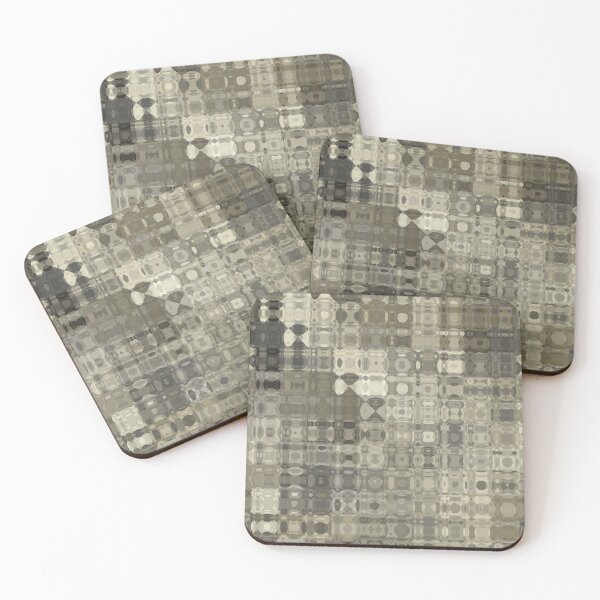Item preview, Artistic and Creative Abstract Square and Tile Intricate Design Pattern in Beige designed and sold by Trevor Hirst.