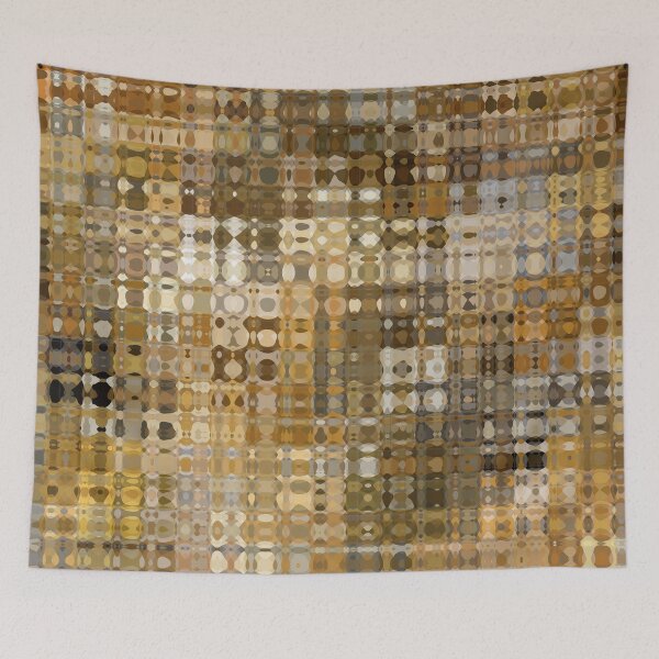 Item preview, Artistic and Creative Abstract Square and Tile Intricate Design Pattern in Yellow and Gold designed and sold by Trevor Hirst.