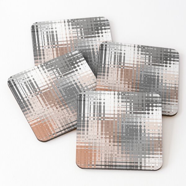 Item preview, Artistic and Creative Abstract Square and Tile Intricate Design Pattern in Terracotta designed and sold by Trevor Hirst.