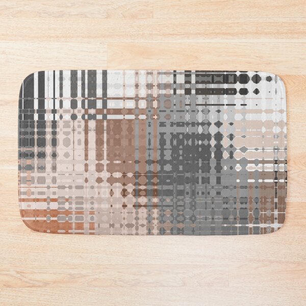 Item preview, Artistic and Creative Abstract Square and Tile Intricate Design Pattern in Terracotta designed and sold by Trevor Hirst.
