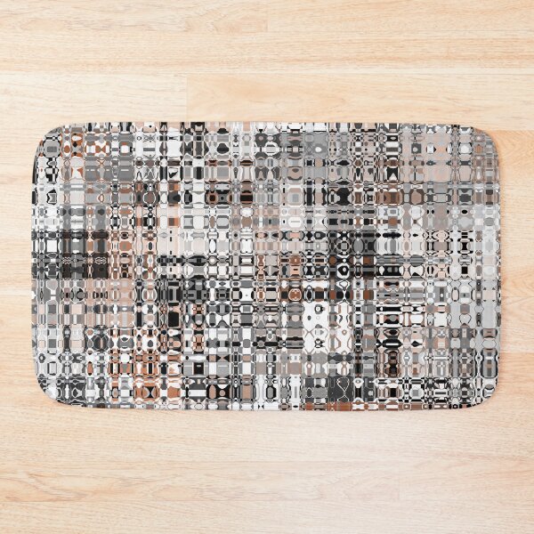 Item preview, Artistic and Creative Abstract Square and Tile Intricate Design Pattern in Terracotta designed and sold by Trevor Hirst.
