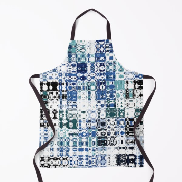 Item preview, Artistic and Creative Abstract Square and Tile Intricate Design Pattern in Blue designed and sold by Trevor Hirst.